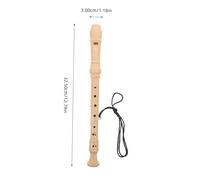Milisten 1 set Clarinet Flute for German Style Recorder Instrument Beginner Friendly Material Versatile Musical for Learning and Performing Includes Cotton Bag