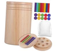 Milisten 1 Set Color Sorting Educational Cup with Sticks Playroom Essential for Color Recognition and Learning Interactive and Visually Stimulating