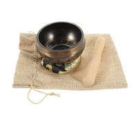 Milisten 1 Set Copper Meditation Singing Bowl for Mindfulness Relaxation Handcrafted Sound Bowl with Mallet for Home Decor Stress Relief Random Color