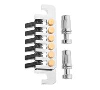 Milisten 1 Set Creative Metal Fixed Tailpiece for Electric Guitar Durable Replacement Saddle Bridge Tailpiece for Guitar Lovers and Players