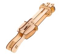 Milisten 1 Set DIY Wooden Plane Launcher for Assemble Your Own Paper Plane Engaging Scientific Experiment for Creative Learning and Outdoor Fun