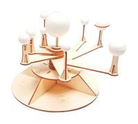 Milisten 1 Set DIY Wooden Solar System Model Kit Unfinished Solar System for Safe and Craft Project for Science Experiments for Birthdays and Holidays