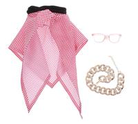 Milisten 1 Set Dog Scarf Costume: Middle Eastern Pet Headdress With Sunglasses Chain Necklace Puppy Bandana Sheikh Dog Outfit For Halloween Themed Parties