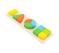 Milisten 1 Set Geometric Puzzle Matching Block Shape Learning Plaything for Develop Fine Motor Skills and Activity for Cooperative Play Geometry Matching