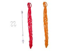 Milisten 1 Set Hanging Chicken Vegetable Feeding Bag Durable Parrot Fruit Fork Poultry Holder Easy to Use Clean Prevents Messy Eating for Bird Chicken Feeding