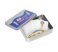 Milisten 1 Set Interactive Spelling Game of Word Race Cube with Flash Cards Alphabet Matching Blocks Educational Literacy for Boys and Wooden Letter Tiles for Phonics and Spelling