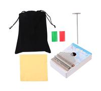 Milisten 1 Set Keys Thumb Piano Portable Kalimba Musical Instrument for Beginners Sky Blue Color Lightweight Full Veneer Quality for Adults