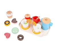 Milisten 1 Set Miniature Afternoon Tea Play Set Wooden Dessert Simulation for Pretend Play Tea Parties and Educational Fun Birthday