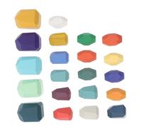 Milisten 1 Set Montessori Wooden Block Irregular Rainbow Sorting and Balancing for Enhances Cognitive Skills Parent Bonding for Early Education Play