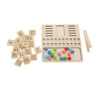 Milisten 1 Set Multi Functional Wooden Educational Learning with Beads for Teaching Numbers and Math Concepts Engaging Playtime Activity