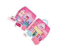 Milisten 1 Set Portable Two Storey Villa House Kit for Dollhouse Mold for Family Role Play Game Fun and Educational Playset Encourages Imagination and Sharing Random Color
