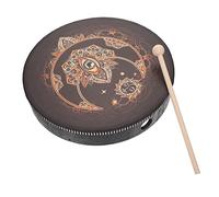 Milisten 1 Set Professional Moon Pattern Hand Drum with Drumstick Simple Drum for Musicians Compact Design for Easy Playing and Unique Sound