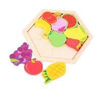 Milisten 1 Set Shape Matching Puzzle Wooden Educational Board for Early Learning Fun Preschool Activity for Develop Cognitive and Cooperative Skills for Parent Interaction