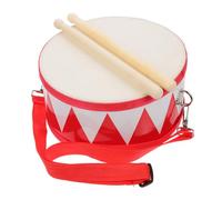 Milisten 1 Set Snare Drum for Double Sided Percussion Instrument Red and White Durable Drum for Music Education and Fine Motor Skills Development