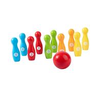 Milisten 1 Set Wooden Bowling Set for Educational Early Learning Game Color and Number Recognition Fun Indoor Outdoor Activity for Boys and Multiplayer Interaction for Family and Friends