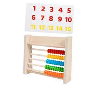 Milisten 1 Set Wooden Calculation Abacus for Bead Math Teaching Tool Safe Smooth Edges for Early Education Develops Critical Thinking and Hand Eye Coordination