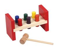 Milisten 1 Set Wooden Early Educational Hammering for Interactive Cognition Developmental for Safe Design Enhances Hand Eye Coordination and Fine Motor Skills