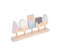 Milisten 1 Set Wooden Ice Cream Model Playhouse Safe and Pretend Play Food Set for Role Play and Parent Interaction