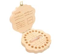 Milisten 1 Set Wooden Tooth Storage Box for Deciduous Teeth Holder with Chinese Zodiac Dragon Design Unique Keepsake Organizer for Boys