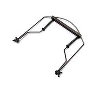 Milisten 10-hole Harmonica Holder Neck Metal Frame Harp Rack Mouth Organ Accessory Black for Harmonica Playing