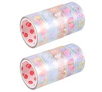 MILISTEN 10 Roll Butterfly Tape Waterproof Cute Tape 15mm Wide Self- Adhesive Butterfly Printed Sticker Washi Stickers for Scrapbook, Kid DIY Arts Crafts, Album