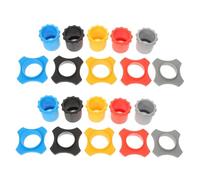 Milisten 10 Sets of Rubber Microphone Anti-roll Rings Universal Protection Covers with Four-corner Design to Prevent Drops and Damage, for Stage Performances and Conference Rooms
