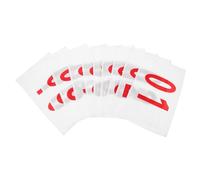 Milisten 10 Sheets Bibs for Sports Events Polyester Cotton Race Cloth Numbers for Marathon Competition School Athletics