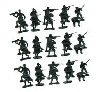 Milisten 100 Pcs Plastic Toy Soldiers Miniature Army Figures for Kids 10 Styles 4 Colors Educational Playset for Themed Parties and Imaginative Play