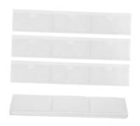 Milisten 100 pcs Self Adhesive Clear Plastic Sticky Card Sleeves Versatile Index Card Holders for Price Labels for Easy Visibility and Practical Use