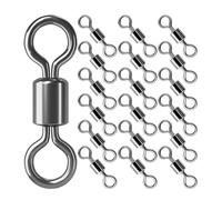 Milisten 100PCS Fishing Barrel Swivels: Fishing Tackle Freshwater Saltwater Swivel Rolling Heavy Duty Copper Lures Leaders Line Connectors Terminal