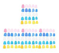 Milisten 100pcs Guitar Practice Finger Covers Silicone Fingertip Protectors Cut-resistant Finger Cots for Guitarists Banjo Harp