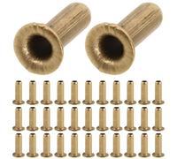 Milisten 100pcs Harp Rivets for Lyre Harp Strings Metal Hollow Tubular Eyelet Rivets Set Crafting Accessories for Musical Instrument Stringed Instruments