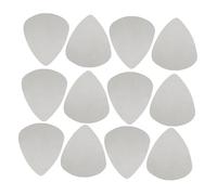 Milisten 100pcs Metal Guitar Picks Bass Finger Picks Stainless Steel Plectrum Shredding Guitar Steel Finger Stainless Bass Plectrum Silver