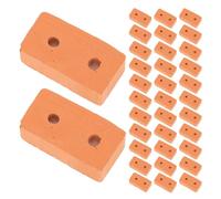 Milisten 100pcs Miniature Brick: Realistic Fake Wall Bricks Architectural Model Accessories For Dollhouse Landscaping Miniature City Projects