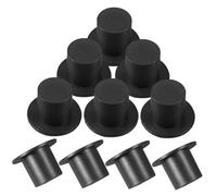 Milisten 100pcs Miniature Mini Top Hats for Dolls Black Small Doll Hats for Crafts and DIY Handmade Dress Up Party Decorations and Cosplay Accessories