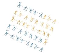 Milisten 100Pcs Pirate Mini Soldiers Action Figures Small Soldier Models for Diorama Layout Roleplay Halloween Props and Tabletop Decoration
