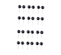 Milisten 100pcs Plastic Safety Eyes Black Bead Doll Eyes DIY Craft Making Accessories for Needle Felting Doll Puppet Plush Animals 8mm
