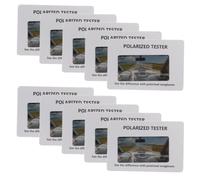 Milisten 100pcs Portable Polarized Lens Test Card for Sunglasses Wallet-sized Eyewear Polarization Tester with Visual Demo Quick Verification Tool for Driving Fishing Glasses