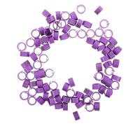 Milisten 100pcs Quail Foot Rings Bird Identification Bands for Pigeons Gooses Birds Clip Lightweight