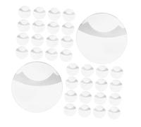 Milisten 100pcs Round Badge Protective Covers Clear Badge Pin Sleeves Transparent Protectors for Button Pins Anime Display Scratch-resistant Covers