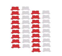 Milisten 100pcs Scale Racing Track Barriers and Construction Props for Easy Assembly Safety for Drift Racing Games