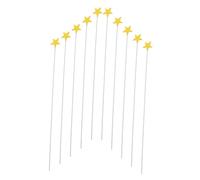 Milisten 100pcs Star Cake Toppers Reusable Gold Star Decorations for Birthdays Weddings Showers Engagements Creative and Elegant Cake Decoration Picks