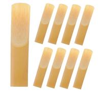 Milisten 10pcs Alto Sax Reeds Replacement, Beige Reed Material with Strength 1.5, Well-designed and Easy to Install, Suitable for Professional Saxophone Players