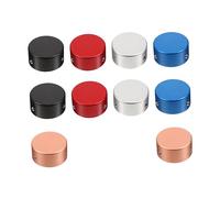 Milisten 10pcs Aluminum Guitar Pedal Button Toppers Lightweight Footswitch Covers to Increase Accuracy for Guitar Effects Pedal Accessories Black Colour