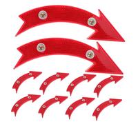 Milisten 10pcs Bicycle Reflectors for Night Riding Reflective for Mountain and Road Bikes High Visibility Cycling Wheel Lights Front and Rear Safety Accessories for Low Light Conditions