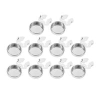 Milisten 10pcs Copper Button Covers for Shirts, Metal Flat Button Cuff Covers with Stable Structure and Stylish Design, for Formal Wear and Business Clothing Items