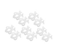 Milisten 10pcs DIY Plain Paper Pulp Masks Multipack Safe White Half Face Masquerade Masks for Parties Theater Performances Cosplay Craft Unpainted for Creative Decoration