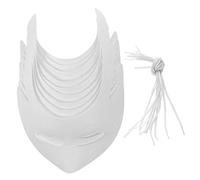 Milisten 10Pcs DIY White Paper Masks for Halloween Masquerade Blank Hand Painted Party Favors Eco Friendly Pulp Material and Adults Craft Activity Masks for Art Class and Festive Decoration