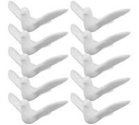 Milisten 10pcs Dollhouse Dove Miniature Animals Figures Fairy Garden Bird Statue Dove Model Christmas Micro Landscape DIY Terrarium Craft Bonsai Ornament White