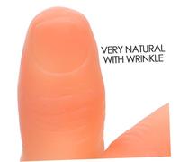 Milisten 10PCS Fake Finger Props Plastic Simulation Trick Finger Mold with Realistic Nails Soft Plastic for Magician Stage Show Party Prank Includes Regular and Large